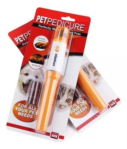 Lima Pulidora Eléctrica De Uñas Garras Perro Gato Mascotas Color Naranja Tamaño De La Mascota Recomendado Todas